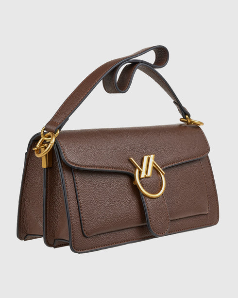 Verde Γυναικεία Τσάντα Ώμου 16-8221 Καφέ