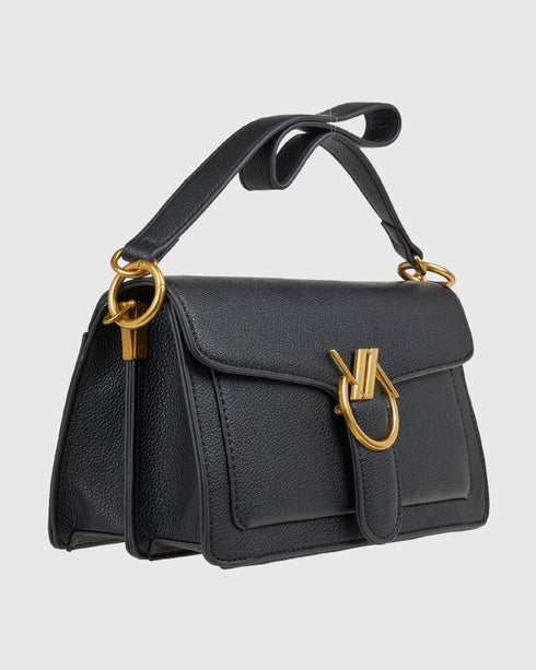 Verde Γυναικεία Τσάντα Ώμου 16-8221 Μαύρο