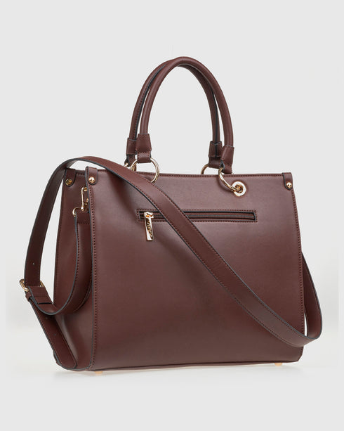 Verde Γυναικεία Τσάντα Ώμου 16-8257 Καφέ