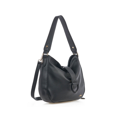 Verde Γυναικεία Τσάντα Ώμου-Χιαστί 16-7372 Μαύρο