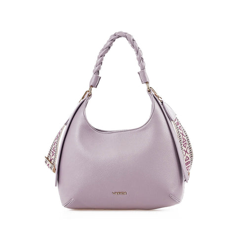 Verde Γυναικεία Τσάντα Ώμου-Χιαστί 16-7373 Λιλά