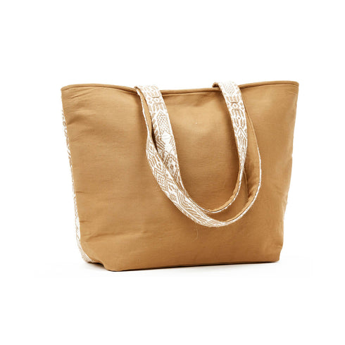 Verde Γυναικεία Τσάντα θαλάσσης 14-0235 Μπεζ