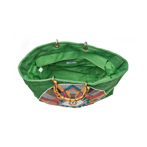 Verde Γυναικεία Τσάντα Χειρός 14-0253 Πράσινο