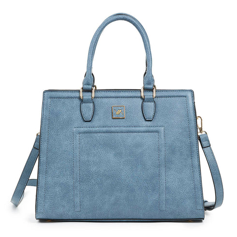 Verde Γυναικεία Τσάντα Χειρός 16-6700 Μπλε