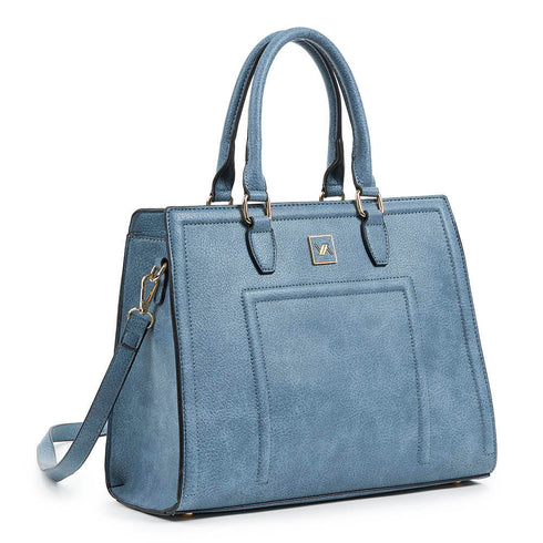Verde Γυναικεία Τσάντα Χειρός 16-6700 Μπλε