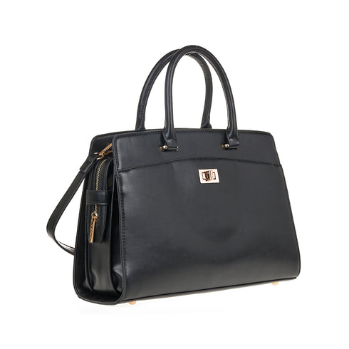 Verde Γυναικεία Τσάντα Χειρός 16-7512 Μαύρο