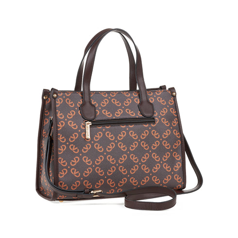 Verde Γυναικεία Τσάντα Χειρός 16-7567 Καφέ