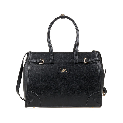 Verde Γυναικεία Τσάντα Χειρός 16-7610 Μαύρο