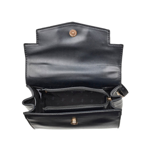 Verde Γυναικεία Τσάντα Χειρός 16-7622 Μαύρο