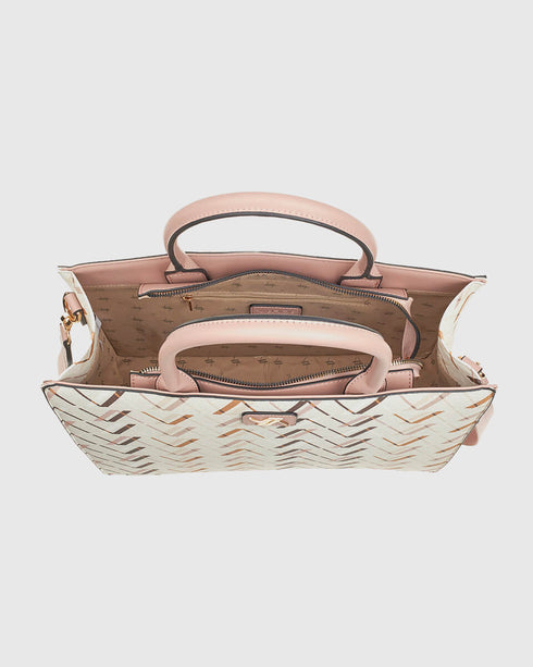 Verde Γυναικεία Τσάντα Χειρός 16-7783 Εκρού