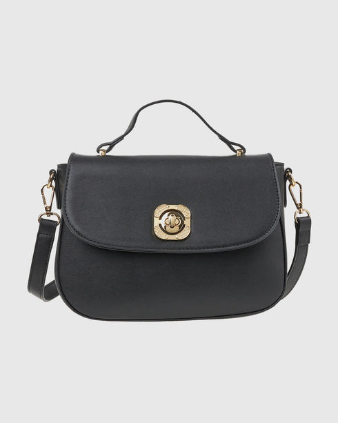 Verde Γυναικεία Τσάντα Χειρός 16-7828 Μαύρο