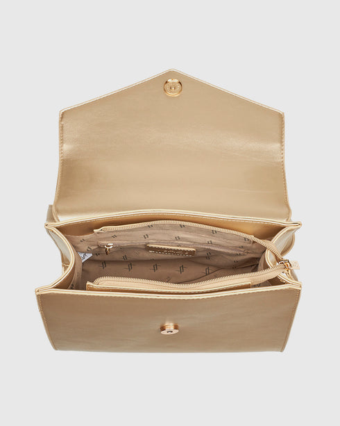 Verde Γυναικεία Τσάντα Χειρός 16-7977 Χρυσό