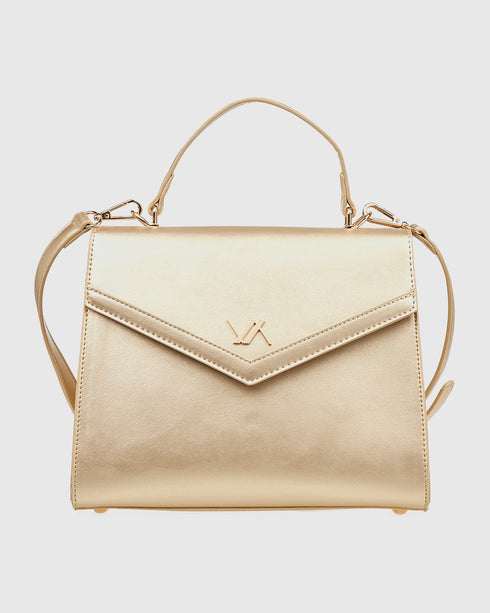 Verde Γυναικεία Τσάντα Χειρός 16-7977 Χρυσό