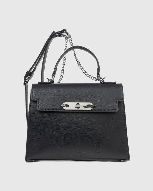 Verde Γυναικεία Τσάντα Χειρός 16-7997 Μαύρο