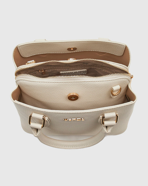 Verde Γυναικεία Τσάντα Χειρός 16-8000 Εκρού