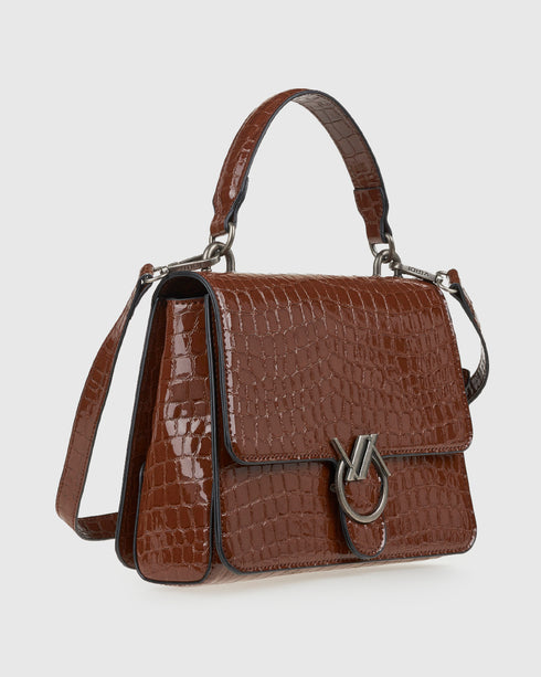 Verde Γυναικεία Τσάντα Χειρός 16-8145 Καφέ