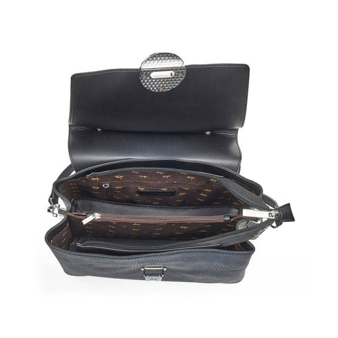 Verde Γυναικεία Τσάντα Χειρός-Ώμου 16-7191 Μαύρο