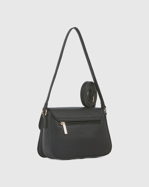 Verde Γυναικεία Τσάντα Χιαστί 16-7973 Μαύρο