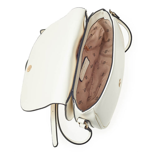 Verde Γυναικεία Τσάντα Χιαστί 16-6880 Λευκό