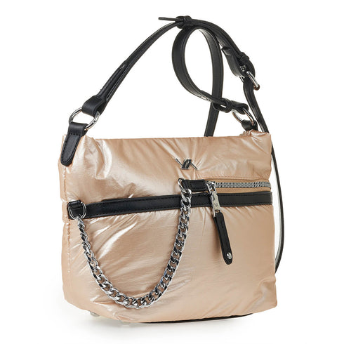 Verde Γυναικεία Τσάντα Χιαστί 16-6918 Χρυσό