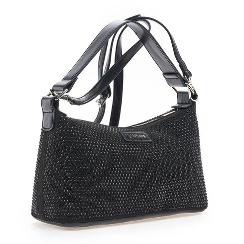 Verde Γυναικεία Τσάντα Χιαστί 16-6932 Μαύρο