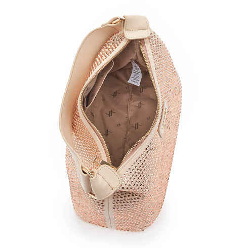 Verde Γυναικεία Τσάντα Χιαστί 16-6932 Μπεζ