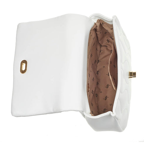 Verde Γυναικεία Τσάντα Χιαστί 16-6940 Λευκό