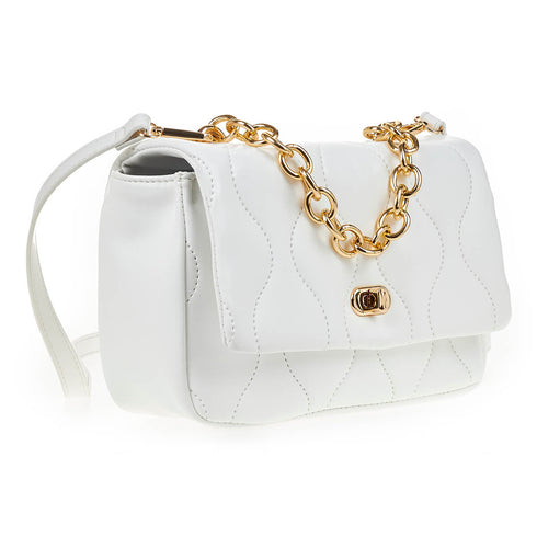 Verde Γυναικεία Τσάντα Χιαστί 16-6940 Λευκό