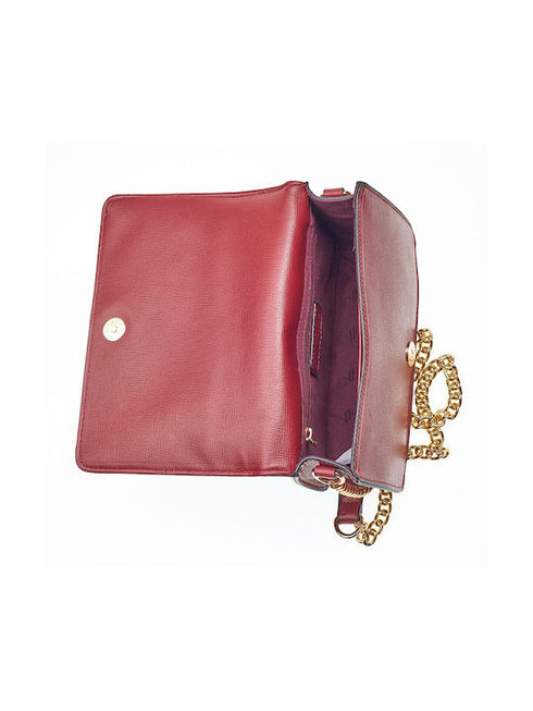 Verde Γυναικεία Τσάντα Χιαστί 16-6984 Μπορντώ