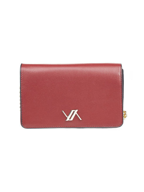 Verde Γυναικεία Τσάντα Χιαστί 16-6984 Μπορντώ