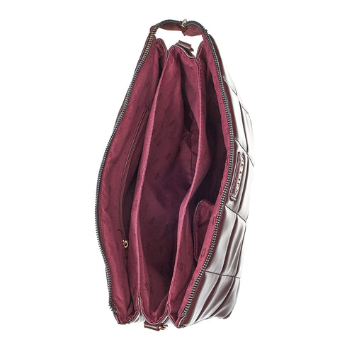 Verde Γυναικεία Τσάντα Χιαστί 16-7008 Μπορντώ