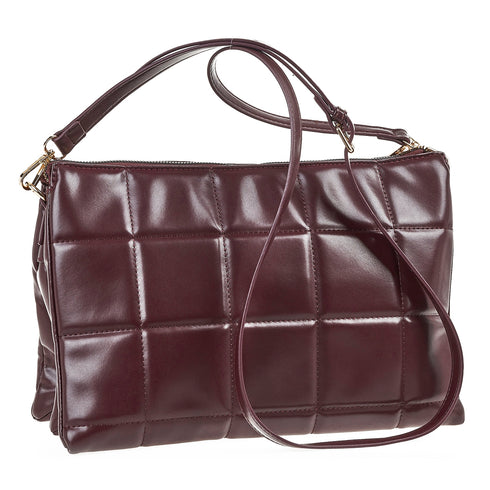 Verde Γυναικεία Τσάντα Χιαστί 16-7008 Μπορντώ