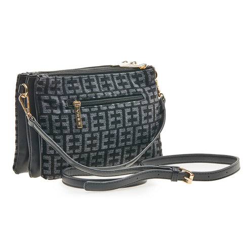 Verde Γυναικεία Τσάντα Χιαστί 16-7018 Μαύρο