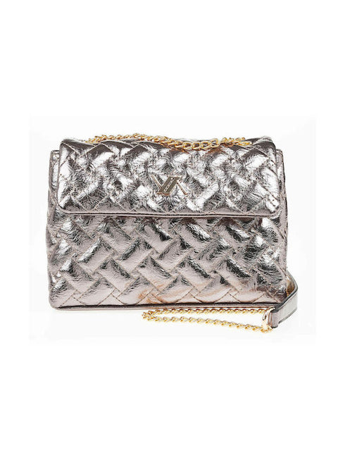 Verde Γυναικεία Τσάντα Χιαστί 16-7075 Γκρι