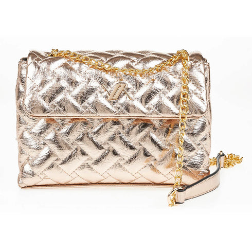 Verde Γυναικεία Τσάντα Χιαστί 16-7075 Χρυσό