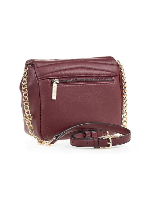 Verde Γυναικεία Τσάντα Χιαστί 16-7099 Μπορντώ