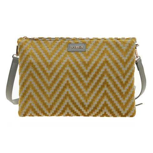 Verde Γυναικεία Τσάντα Χιαστί 16-7149 Λαδί