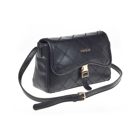 Verde Γυναικεία Τσάντα Χιαστί 16-7234 Μαύρο