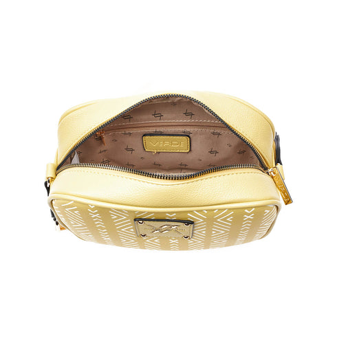 Verde Γυναικεία Τσάντα Χιαστί 16-7262 Κίτρινο