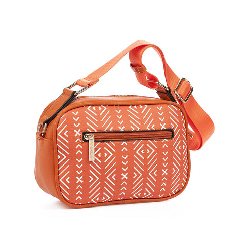 Verde Γυναικεία Τσάντα Χιαστί 16-7262 Πορτοκαλί