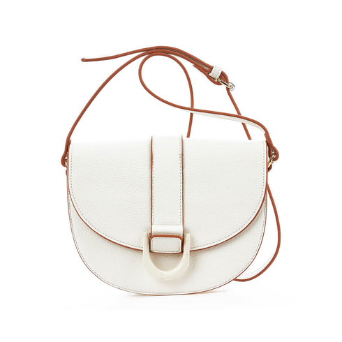 Verde Γυναικεία Τσάντα Χιαστί 16-7370 Εκρού