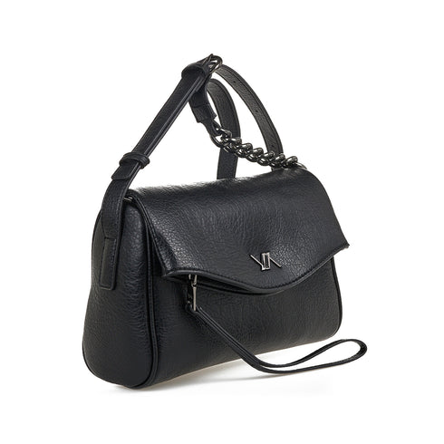 Verde Γυναικεία Τσάντα Χιαστί 16-7484 Μαύρο