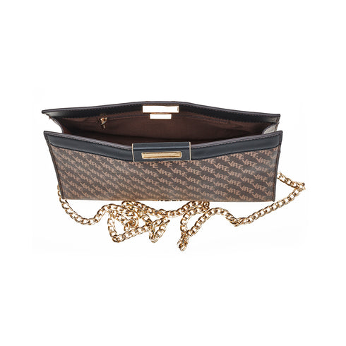 Verde Γυναικεία Τσάντα Χιαστί 16-7552 Καφέ