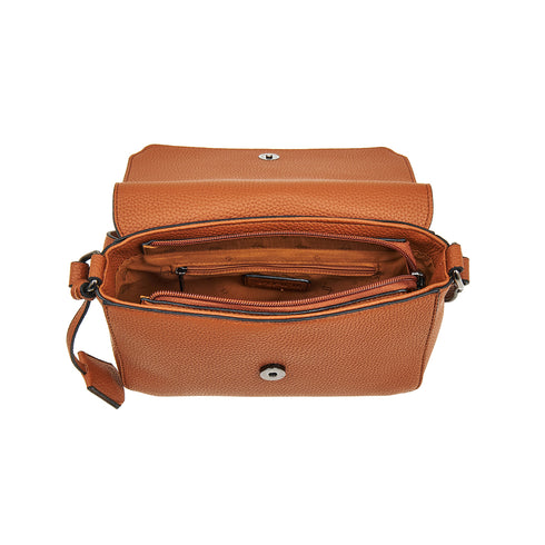 Verde Γυναικεία Τσάντα Χιαστί 16-7558 Κάμελ