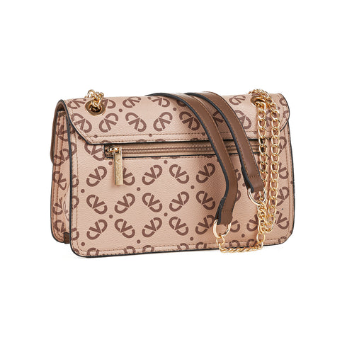 Verde Γυναικεία Τσάντα Χιαστί 16-7564 Μπεζ