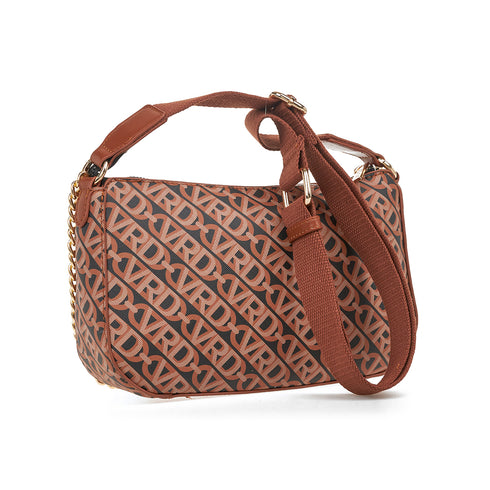 Verde Γυναικεία Τσάντα Χιαστί 16-7589 Κάμελ