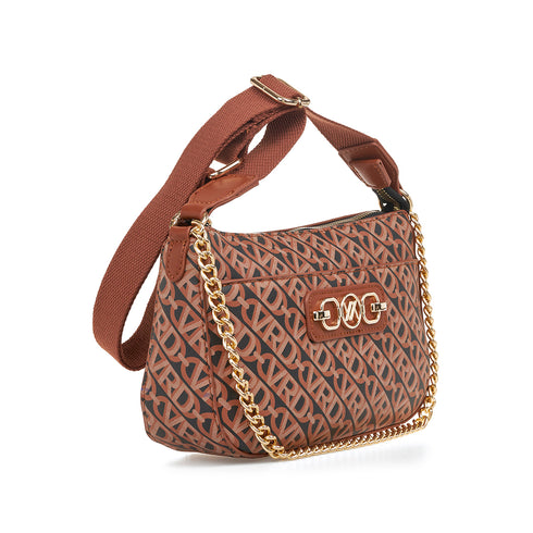 Verde Γυναικεία Τσάντα Χιαστί 16-7589 Κάμελ