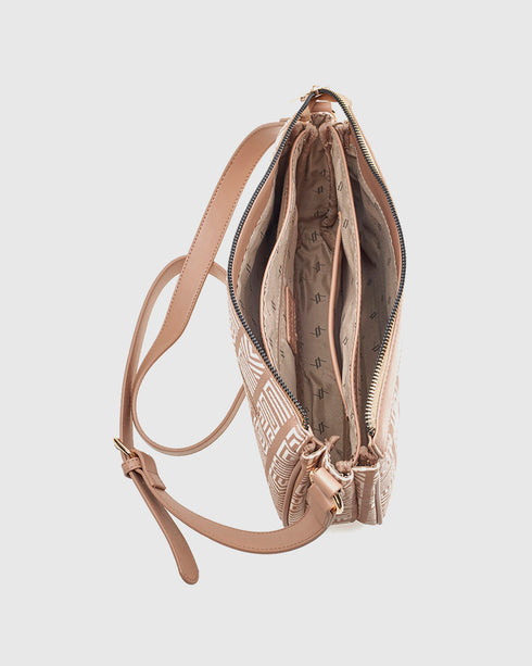 Verde Γυναικεία Τσάντα Χιαστί 16-7726 Nude