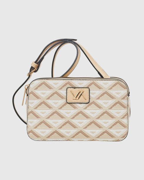 Verde Γυναικεία Τσάντα Χιαστί 16-7871 Μπεζ