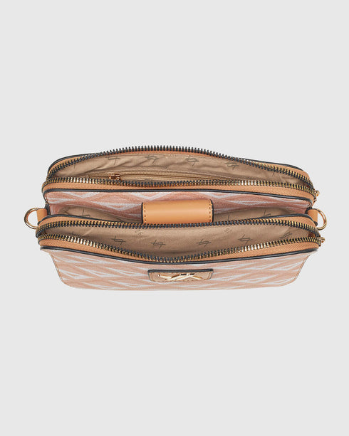 Verde Γυναικεία Τσάντα Χιαστί 16-7871 Πορτοκαλί